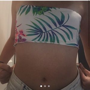 Floral tube top